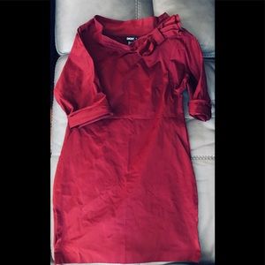 Dkny red statement dress.